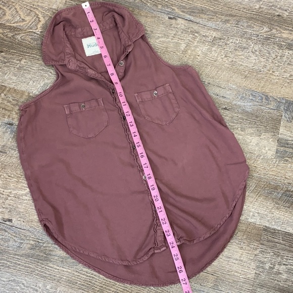 MUDD Purple Button Up Tank Small - Picture 7 of 10